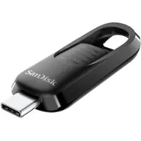 SanDisk 512GB Ultra Slider, 3.2 Gen1 USB-C -muistitikku, jopa 400 MB/s, musta