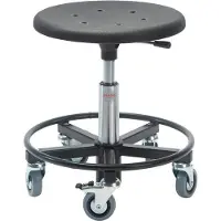Global Roller stool sigma 400rs with footring base - seat height 38-51 cm