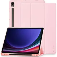 Tech-Protect Samsung Galaxy Tab S9/S9 FE/S10 FE/S10 Lite SmartCase Pen Tri-Fold Folio kotelo - Pinkki