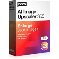 Nero AI Image Upscaler 365, Grafiikkaeditori, Monikielinen, 1 lisenssi(t), Elektroninen ohjelmistolataus (ESD) (EMEA-12800211)