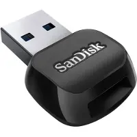 SanDisk Quickflow MicroSD -muistikortinlukija, USB-A, musta