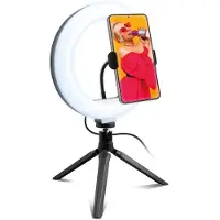 SBS TESELFIERINGCLIP, LED, musta, Valkoinen, USB, 5 V, 20 cm, 200 mm