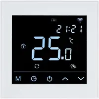 HEATCOM CORPORATION A/S Termostaatti HC91 WiFi lattia- ja huoneanturilla valkoinen