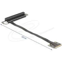 DeLOCK 81294, Mini PCI Express, PCIe, Musta, 0,2 m, 1 kpl, Laatikko