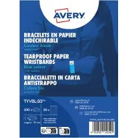 Avery Tearproof Writsbands Blue Tyvek256x19mm