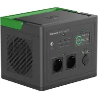 APC OFFGRID -KANNETTAVA SÄHKÖASEMA 730, 738 WH, LITIUMIONI, LCD, 2 CEE 7/3 -SUKOPISTORASIAA, SINIAALTO, 3 USB-A, 2 USB-C, LANGATON LATURI (PPS730-GR)