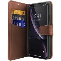 Itskins BOOK cover for iPhone XR. Brown