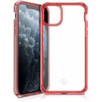 Itskins HYBRID CLEAR cover for iPhone 11 Pro Max / XS Max. Red and transparent