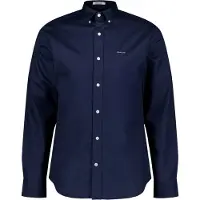 Gant for man. 3000300 Pinpoint Oxford Shirt Regular Fit navy (3XL), Casual, Cotton, Long sleeve