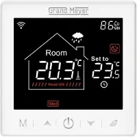 Grand Meyer Ohjelmoitava lämpötilansäädin Wi-Fi-etäkäytöllä SN-10, 16A, 3,6 kW
