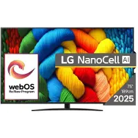 LG 75NANO81A3A 75" 4K NanoCell webOS TV, 60 Hz, HDR10 Pro