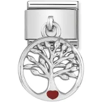 Nomination Silvershine Tree of Life with Red Heart 331805-07