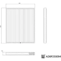 Blue Print Suodatin, sisäilma ADBP250094