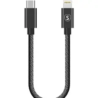 Sign USB-C - Lightning-kaapeli 20 W, 0,25 m - musta