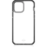 Itskins SUPREME CLEAR cover til iPhone 12 / 12 Pro&reg;. Graphite og gennemsigtig