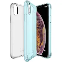 Itskins NANO DUO cover til iPhone XS Max&reg;. Lys bl&aring; og gennemsigtig