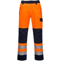 Portwest MV36 modaflame oranssi/navy ris housut