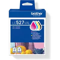 Brother LC527VAL, musta, Syaani, Magenta, Keltainen, Väriainepohjainen muste, Väriainepohjainen muste, 4 kpl, 1300 sivua, Value pack