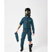 Dirtlej Dirtsuit SFD Edition Loose Cut -haalari Greenblue Cherry miehet