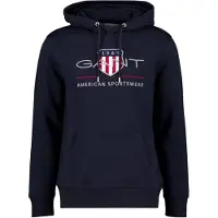 Gant for man. 2047082 Archive Shield Hoodie navy (M), Casual, Cotton