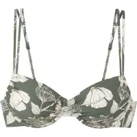 s.Oliver Bikinitoppi 'LM' beige / vihreä