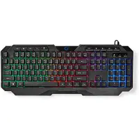 Nedis GKBD110BKUS Langallinen QWERTY US Led Pelinäppäimistö