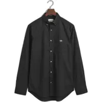 Gant for man. 3000100 Classic poplin shirt Regular Fit black (S), Casual, Cotton, Long sleeve