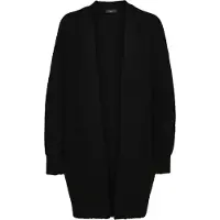 Selected Slwlulu New Ls Knit Long Cardigan B Noos - Black - XS