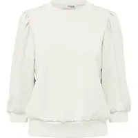 Selected Slwtenny 3/4 Sweat Top Noos - White - L
