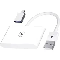 Mtp Products CarPlay Langaton Sovitin iOS:lle - USB, USB-C - Valkoinen