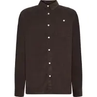 KnowledgeCotton Apparel Dune Regular Corduroy Shirt Chocolate Torte - M