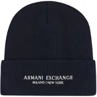 Armani Exchange Beanie Hat - Black - ONE SIZE