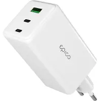 EPICO UltraBoost GaN 100W Wall Charger EA100 | White | 2 × USB-C PD & 1 × USB-A