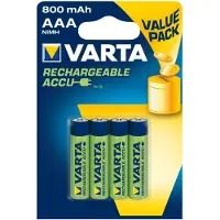 Varta Ladattava akkuarvo AAA 800mAh 4 kpl