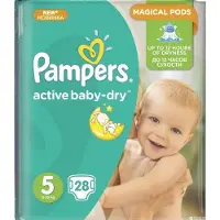 Pampers Active Baby 5 -vaipat, 11-18 kg, 28 kpl.