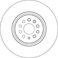 TRW Jarrulevy DF6771S, 1 kpl