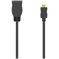 Hama Micro HDMI (Type D) - HDMI (Type A) 0,1 m - HDMI-adapterikaapeli, Musta