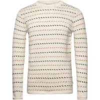 KnowledgeCotton Apparel Organic Cotton Jacquard Knit RWS Egret - S