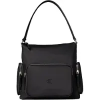 Calvin Klein Pocket Nylon Satchel - Black - ONE SIZE