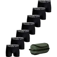 Björn Borg Cotton Stretch Boxers + Wash Bag 7-pack