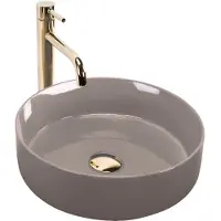 REA Sami Beige Shiny Kiiltävä pesuallas työtasolle