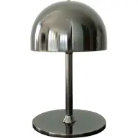 Sirius Home LED-akkukäyttöinen pöytävalaisin Tim, nikkelivärinen, korkeus 22 cm, IP54 Tim, Olohuone/ruokailutila, Metalli, Moderni