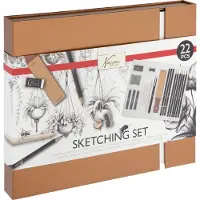Creative Craft Group Kunstnersæt SKETCHING 21 dele i gaveboks