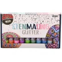 Hobby Mate Stone paint 10*30ml GLITTER colors