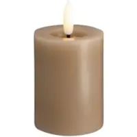 Moods & More LED pillar candle - Melted Sand - 49x75 mm