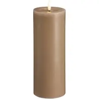 Moods & More LED pillar candle - Melted Sand - 74x200 mm