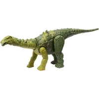 Mattel Jurassic World Wild Roar -dinosauruslelu nell ja hy kk ysliikkeell , Nigersaurus-toimintahahmo, 28 cm pitk