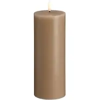 Moods & More LED pillar candle - Sand - 74x200 mm