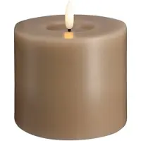 Moods & More LED pillar candle - Melted Sand - 99x100 mm