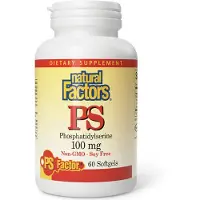 Natural Factors PS Fosfatidylseriini 100 mg, 60 pehmeää kapselia